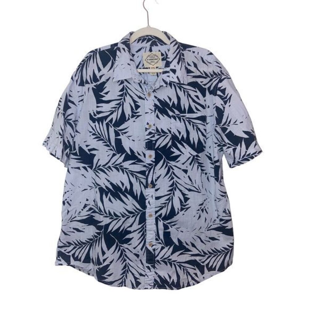 St John's Bay Quality Menswear Hawaiian Button Down Short Sleeve Shirt‎ Size XL